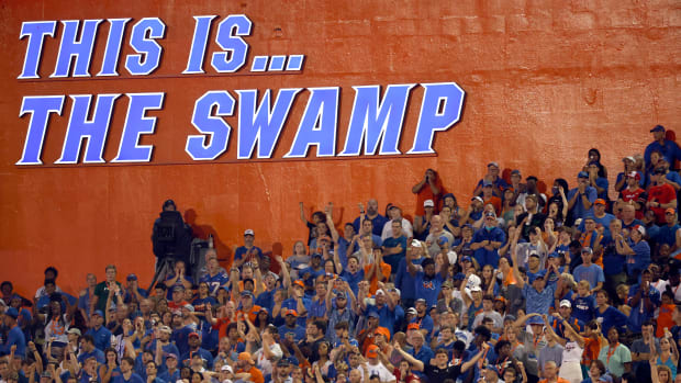 Sep 3, 2022; Gainesville, Florida, USA; a general view of fans at the The Swamp during the second half between the Florida Gators and Utah Utes at Steve Spurrier-Florida Field. Mandatory Credit: Kim Klement-USA TODAY Sports