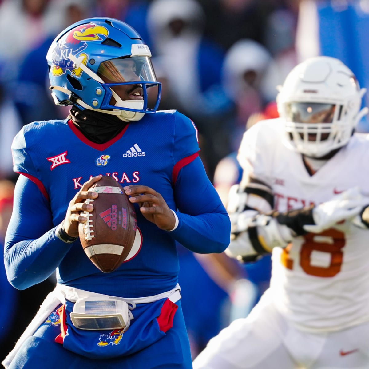 Texas Football returns to run first offense to defeat Kansas 55-14