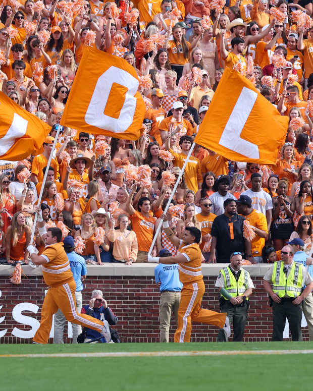 Oct 15, 2022; Knoxville, Tennessee, USA; General view during the first half of the game between the Tennessee Volunteers and the Alabama Crimson Tide at Neyland Stadium. Mandatory Credit: Randy Sartin-Imagn Images